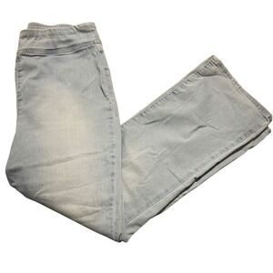 WE THE FREE Women Light Wash Flare Jeans Size L Made in Turkey